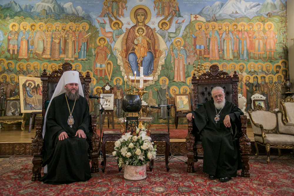 Патриарх Грузинский Илия принял управделами УПЦ митрополита Антония