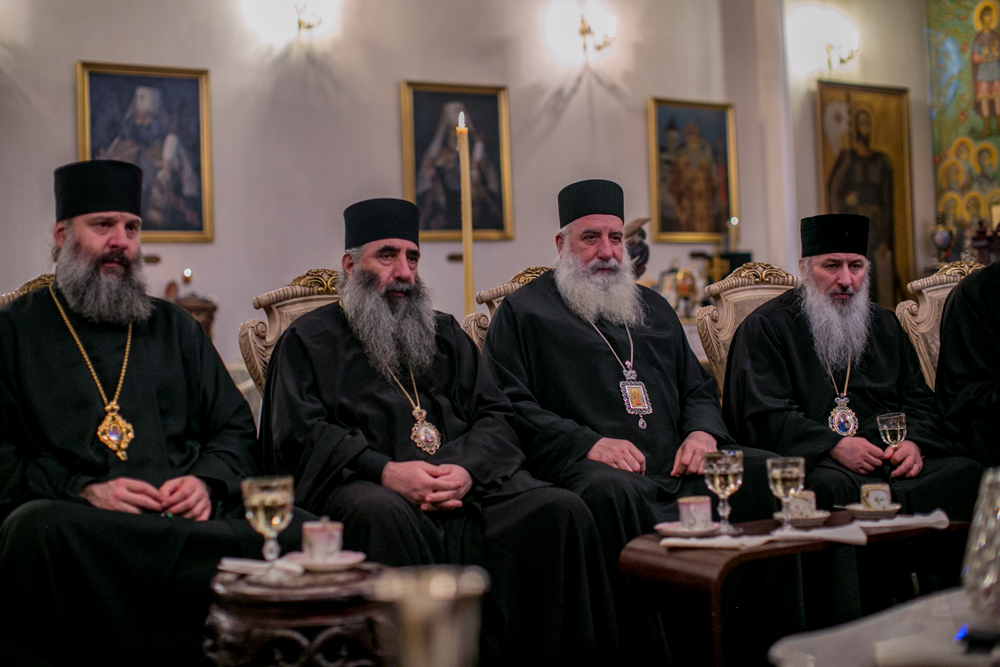 Грузинские архипастыри во время встречи с делегацией УПЦ