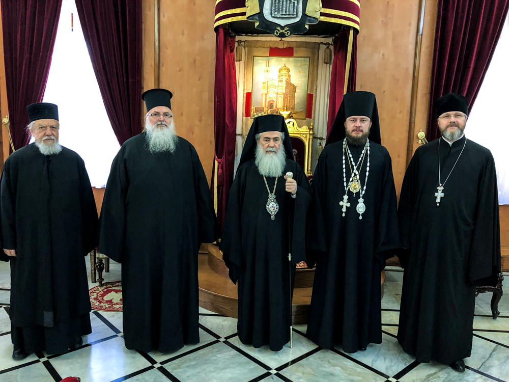 Епископ Барышевский Виктор встретился с Патриархом Святого Града Иерусалима и всей Палестины Феофилом III