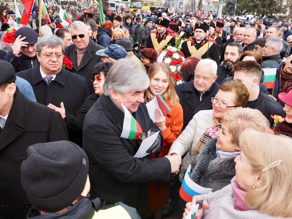 Посол России в Болгарии Анатолий Макаров на торжествах в честь освобождения Болгарии от турецкого ига