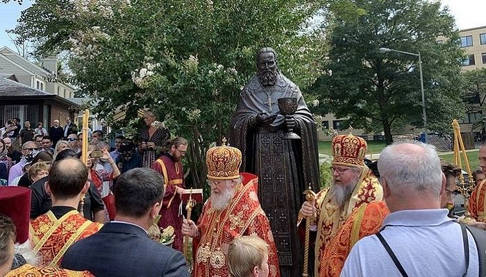 Открытие памятника св. Иоанну Кронштадтскому в Вашингтоне