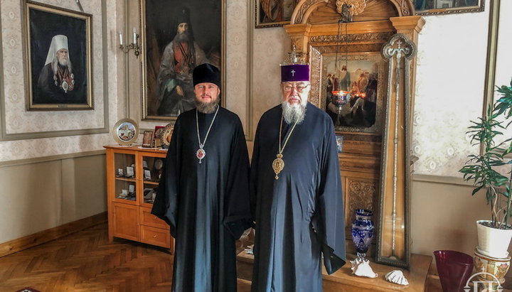 Блаженнейший митрополит Варшавский Савва и епископ Барышевский Виктор