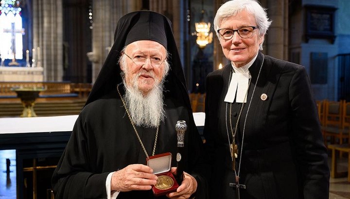 Патриарх Варфоломей и епископша Антье Якелен