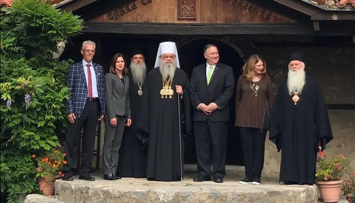 Госсекретарь США Майк Помпео встретился с главой раскольнической Македонской церкви