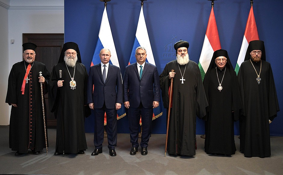 Владимир Путин и Виктор Орбан встретились с главами христианских Церквей Ближнего Востока