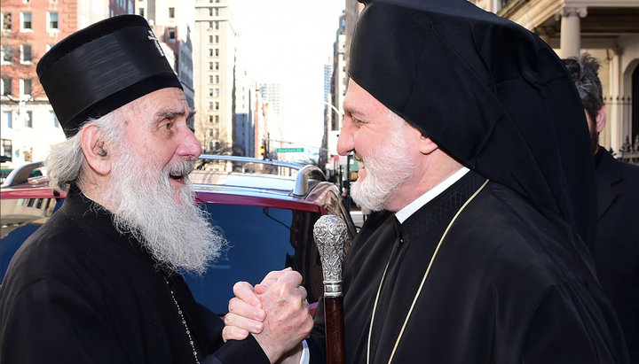 Сербский Патриарх Ириней встретился с главой Греческой архиепископии Константинопольского Патриархата в Америке архиепископом Элпидофором