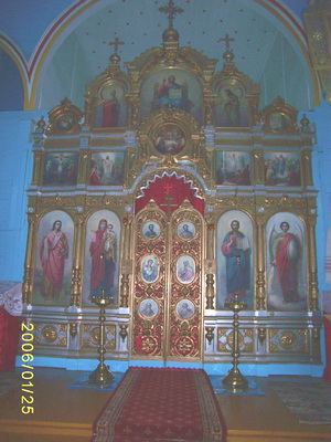 Иконостас Свято-Успенского храма. Фото 3.04.2011 г.