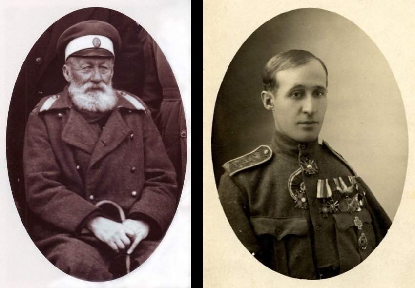 Владимир Карлович (1855-1933) и Владимир Владимирович (1894-1928) фон Манштейны