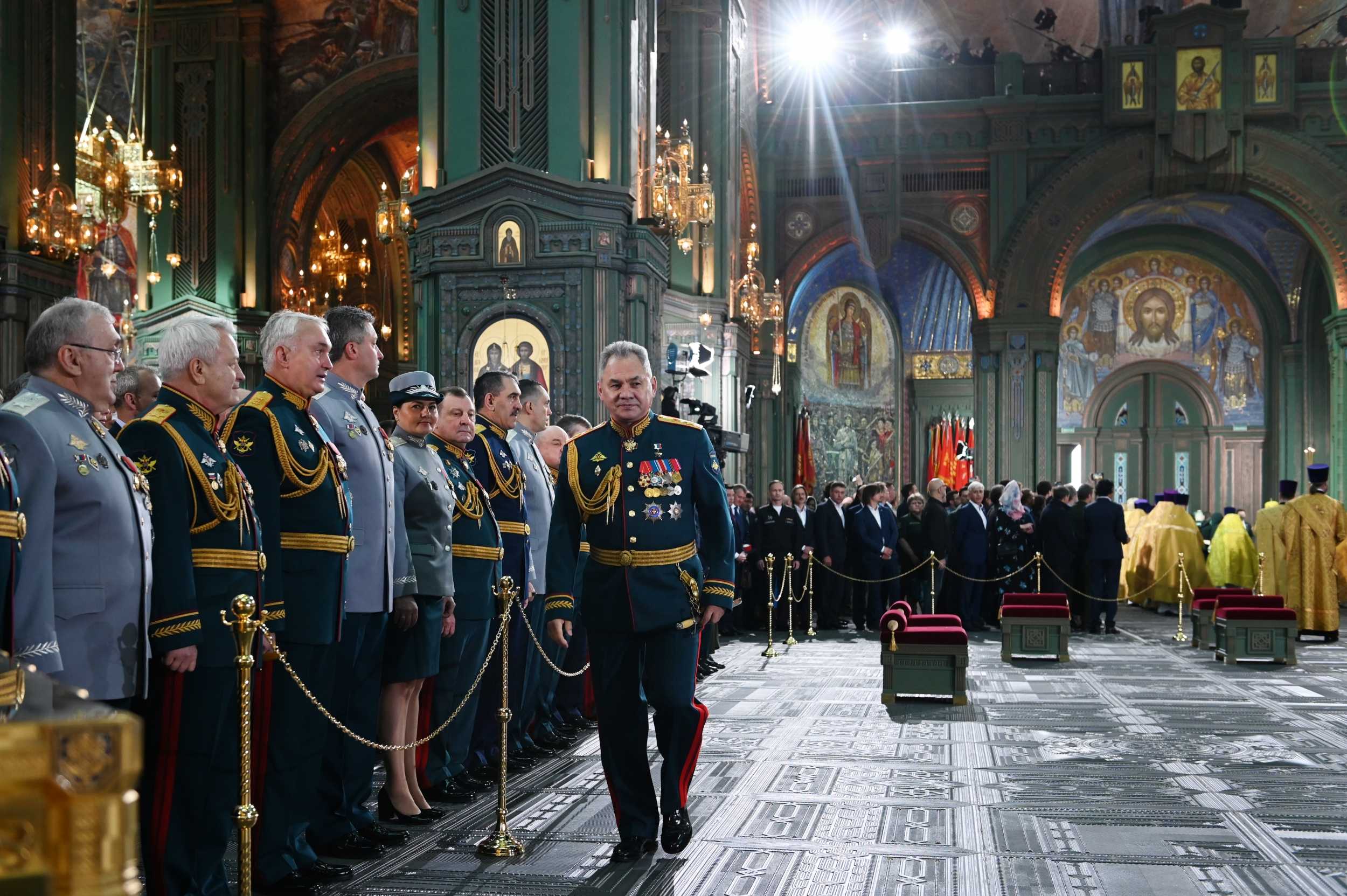 Освящение главного Воскресенского собора ВС РФ