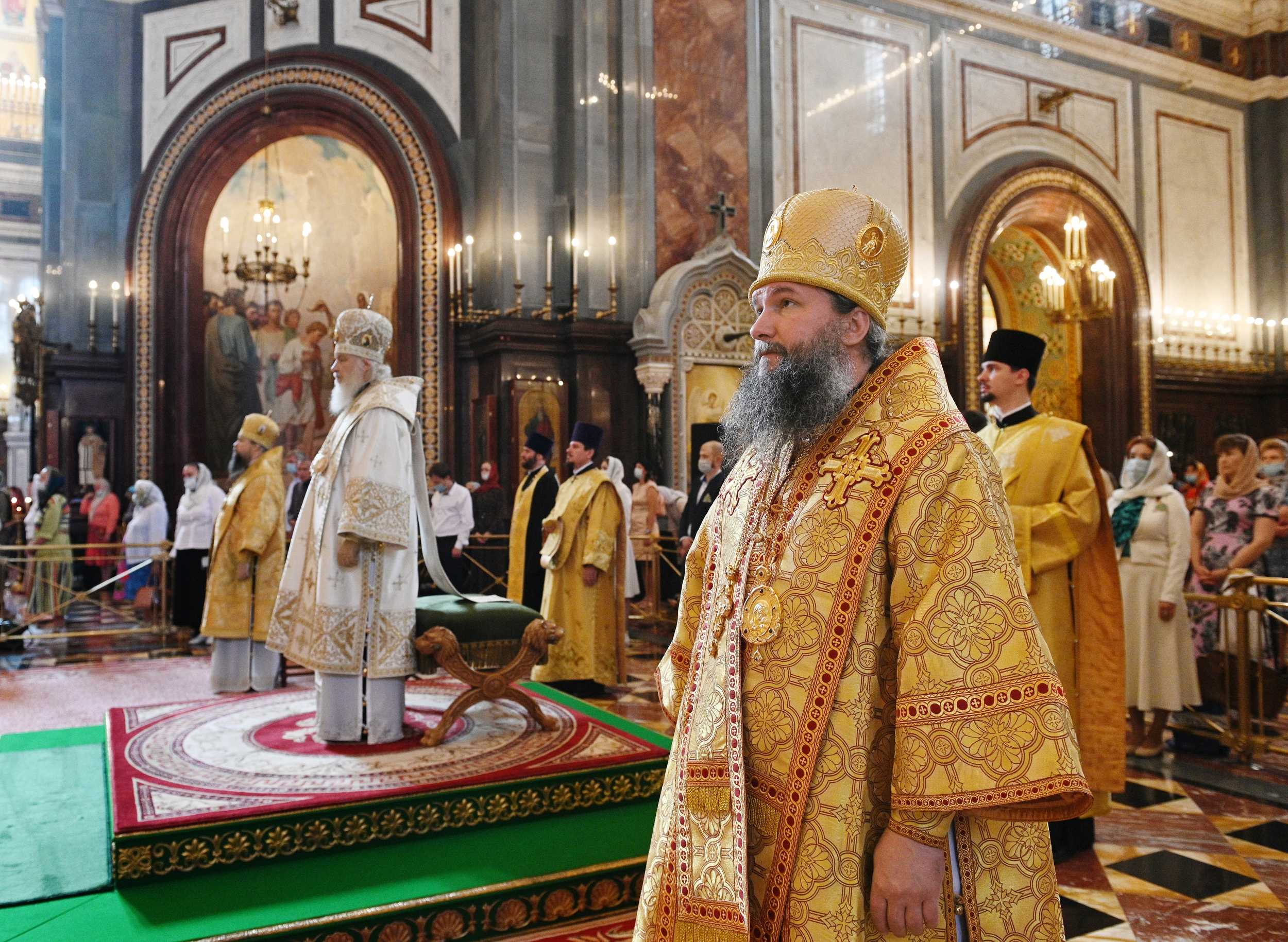 Патриарх Кирилл совершил Литургию в Храме Христа Спасителя