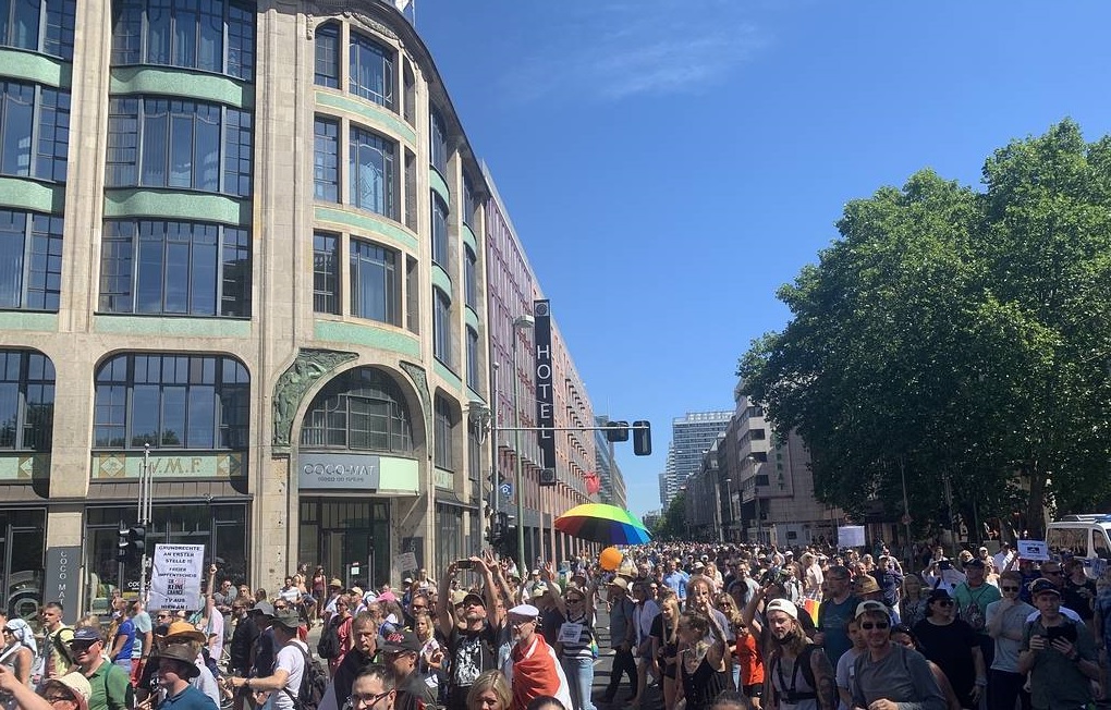 Протесты в Берлине