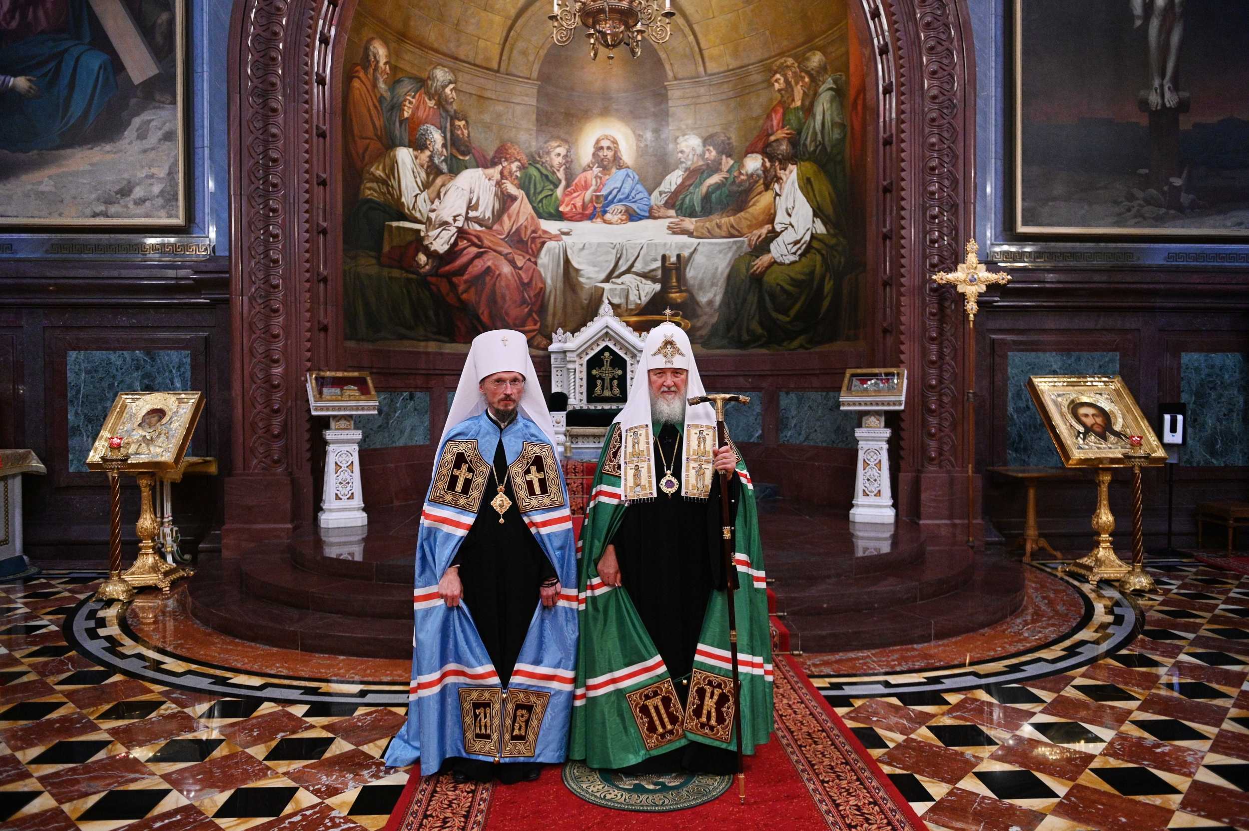 Патриарх Кирилл и митрополит Минский Вениамин