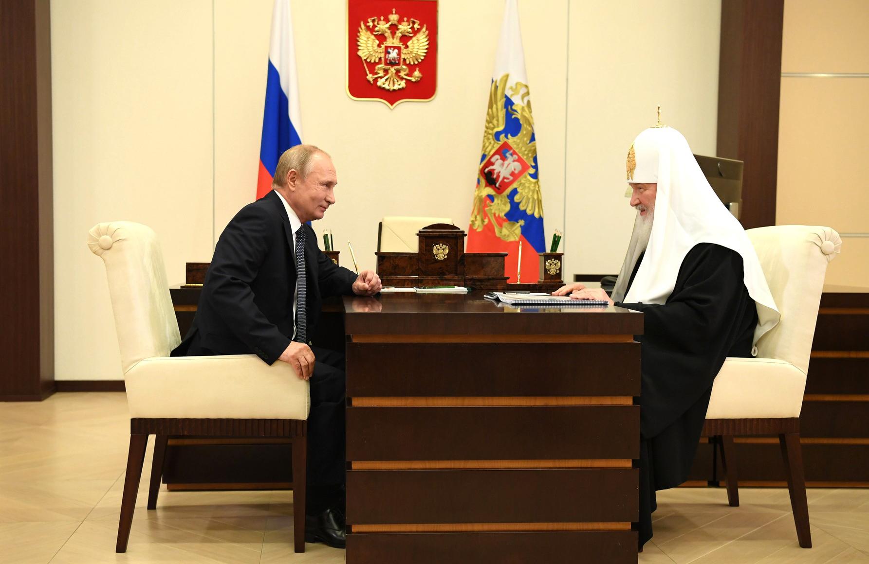 Владимир Путин и Патриарх Кирилл