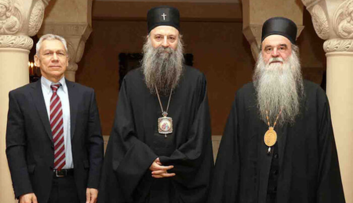 Сербский Патриарх Порфирий принял посла России в Сербии