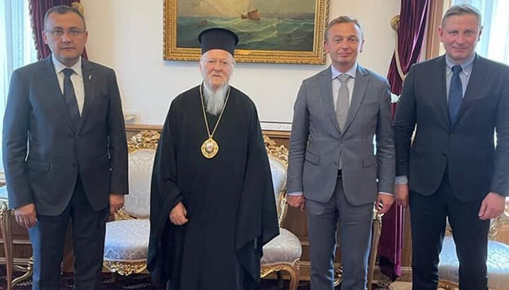Патриарх Варфоломей и украинские дипломаты