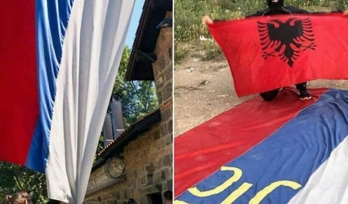 В Косово украден и сожжён флаг с ворот сербского монастыря Грачаница