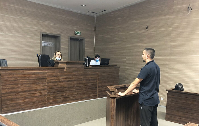 Ристо Йованович в суде