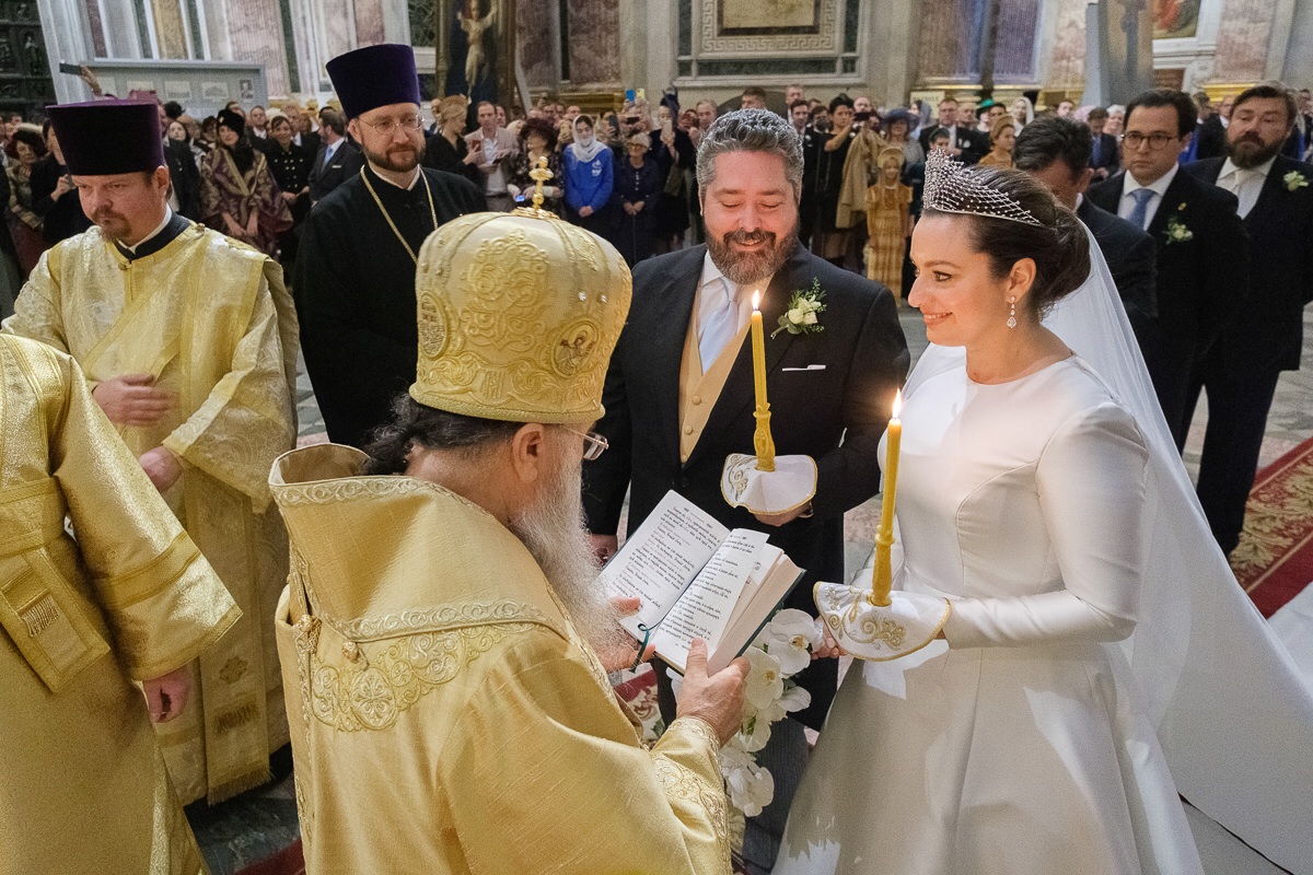 Венчание великого князя Георгия Романова с итальянкой Викторией Беттарини