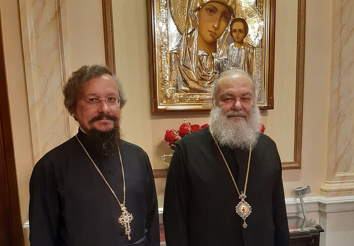 атриарх Антиохийский и всего Востока Иоанн X и игумен Арсений (Соколов)