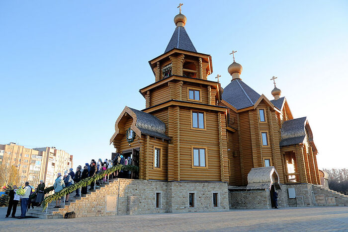Восстановленный Благовещенский храм в Горловке
