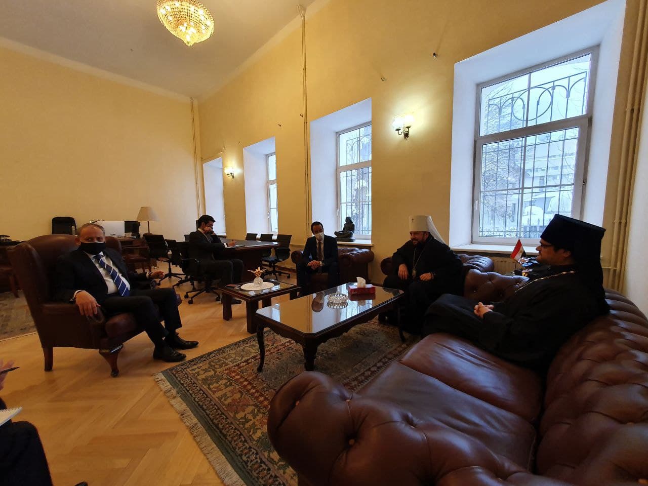 Патриарший экзарх Африки встретился с Чрезвычайным и Полномочным послом Египта в России