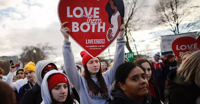 Марш против абортов в Вашингтоне