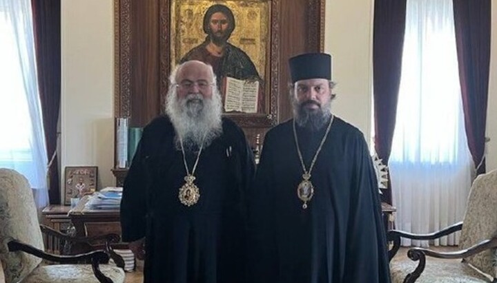 Архиепископ Кипрский Георгий и митрополит Львовский Филарет