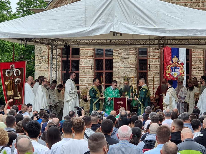 Патриарх Сербский Порфирий возглавил церковные торжества в Косово