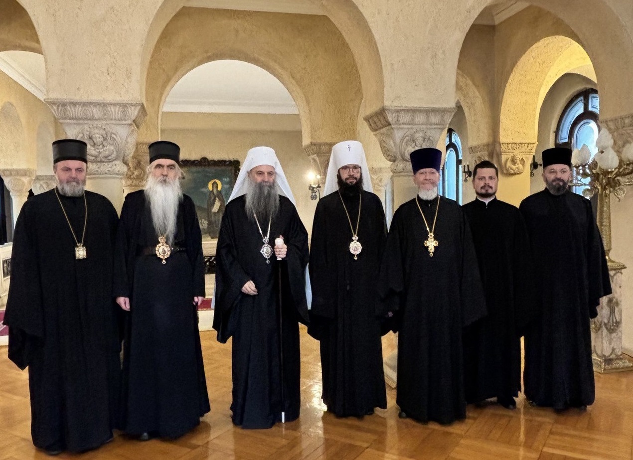 Сербский Патриарх Порфирий принял высокопоставленную делегацию Русской Православной Церкви