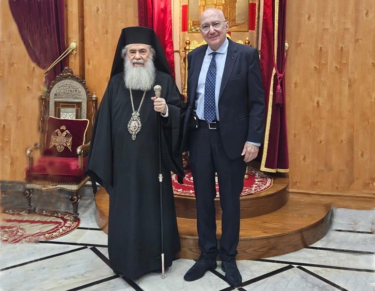 Иерусалимский Патриарх Феофил принял посла Румынии в Израиле Раду Иоанида