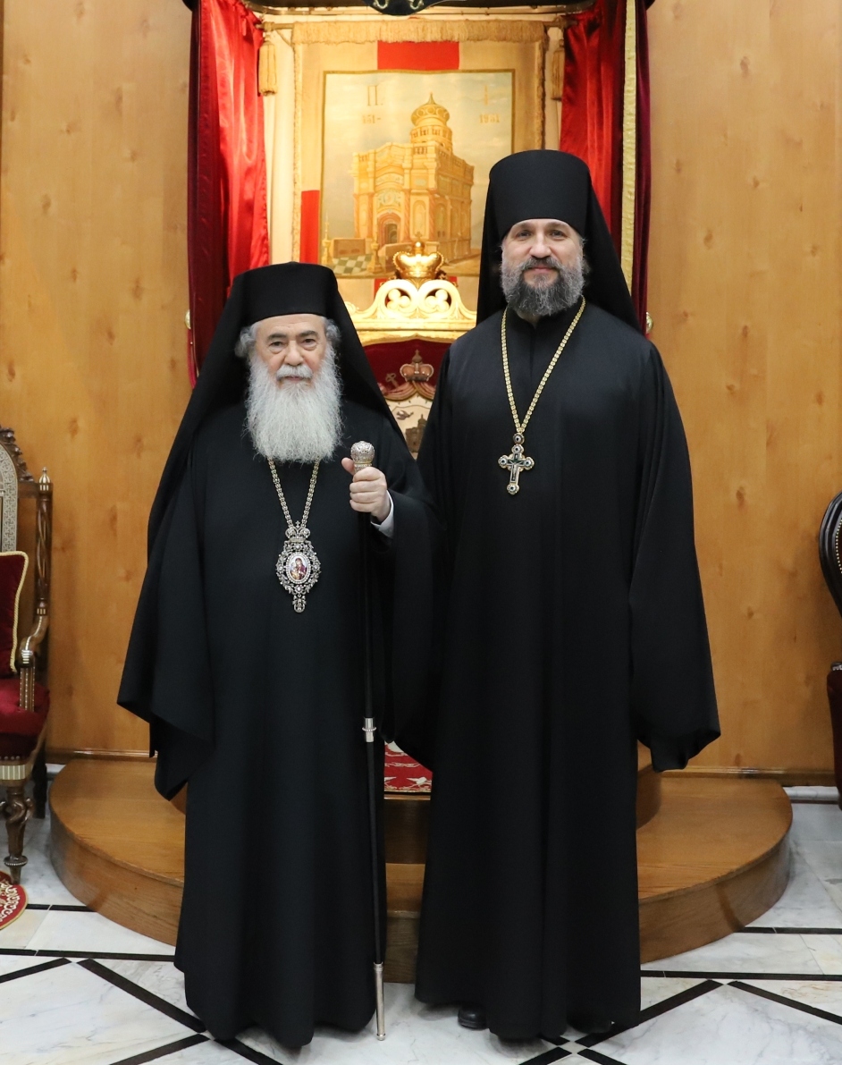 Иерусалимский Патриарх Феофил принял начальника Русской духовной миссии в Иерусалиме