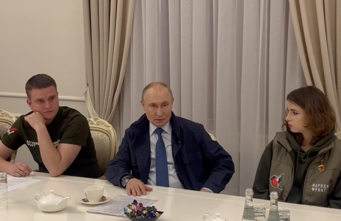 Президент России Владимир Путин в Курской области