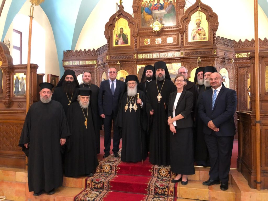 Иерусалимский Патриарх Феофил возглавил праздничные торжества в Русской духовной миссии в Иерусалиме