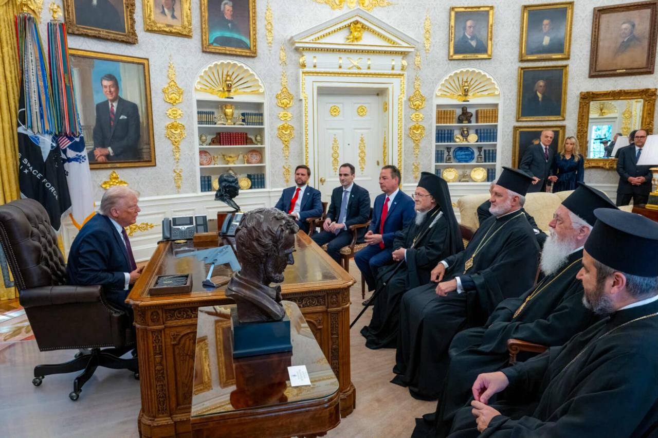 Дональд  Трамп принял Патриарха Варфоломея