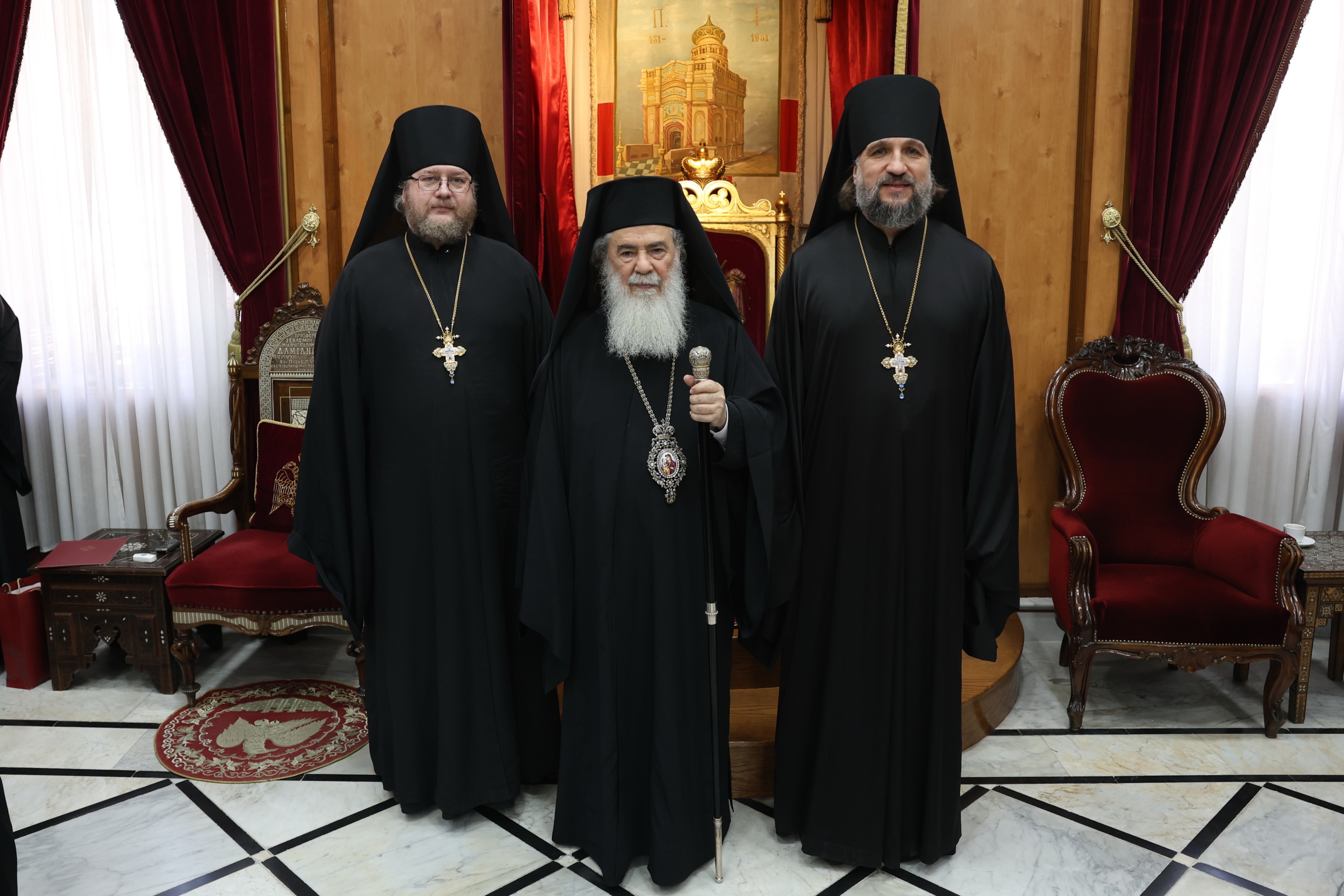 Иерусалимский Патриарх Феофил принял представителей Русской духовной миссии
