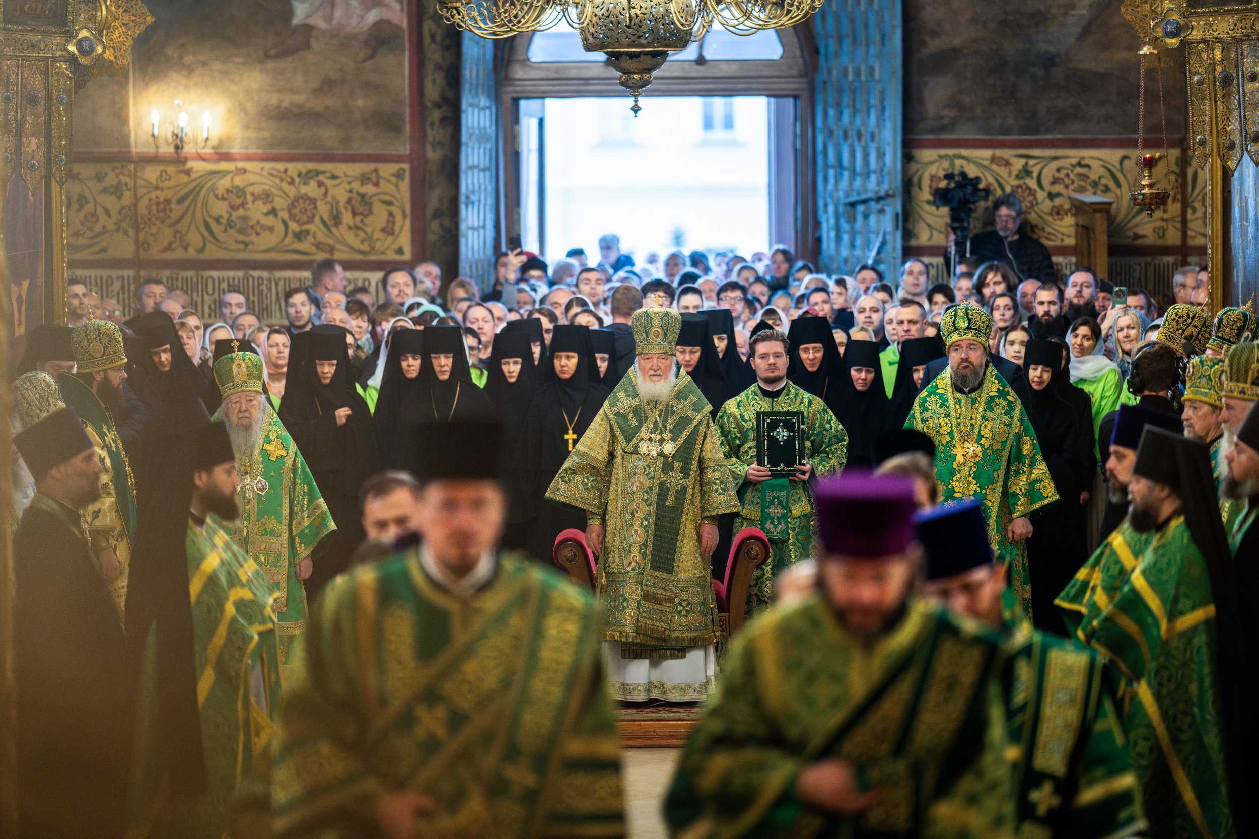 Святейший Патриарх Кирилл возглавил торжества в Троице-Сергиевой лавре
