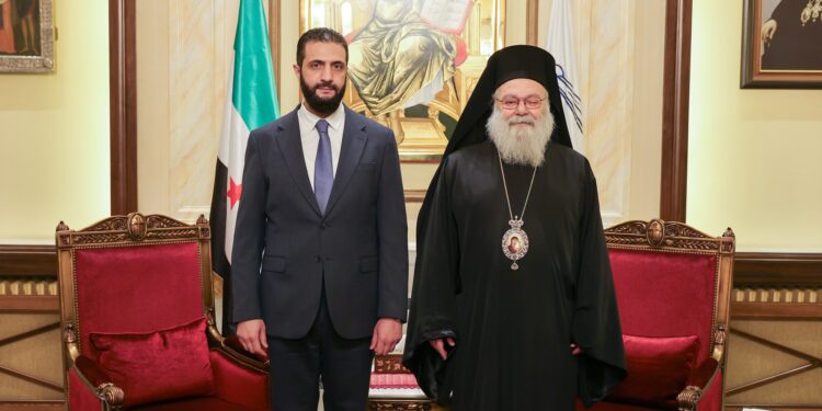 Глава Сирии Ахмад аш-Шараа во второй раз за последние месяцы встретился с Антиохийским Патриархом Иоанном