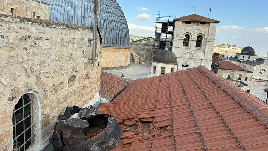 Осколок иранской кареты в Иерусалиме