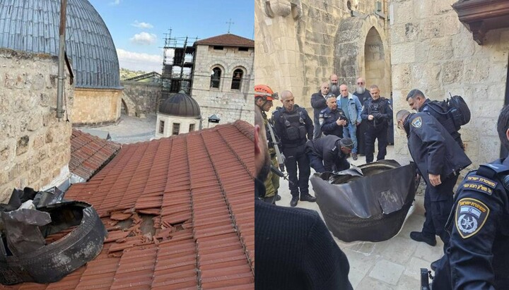 Осколки иранской ракеты в Иерусалиме