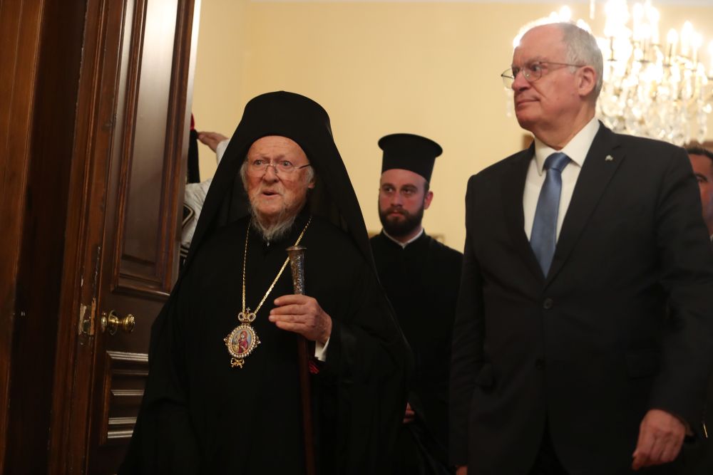 Патриарх Варфоломей и президент Греции Константин Тасулас 