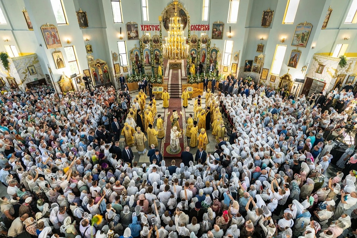 Святейший Патриарх Кирилл возглавил торжества Собора Белорусских святых
