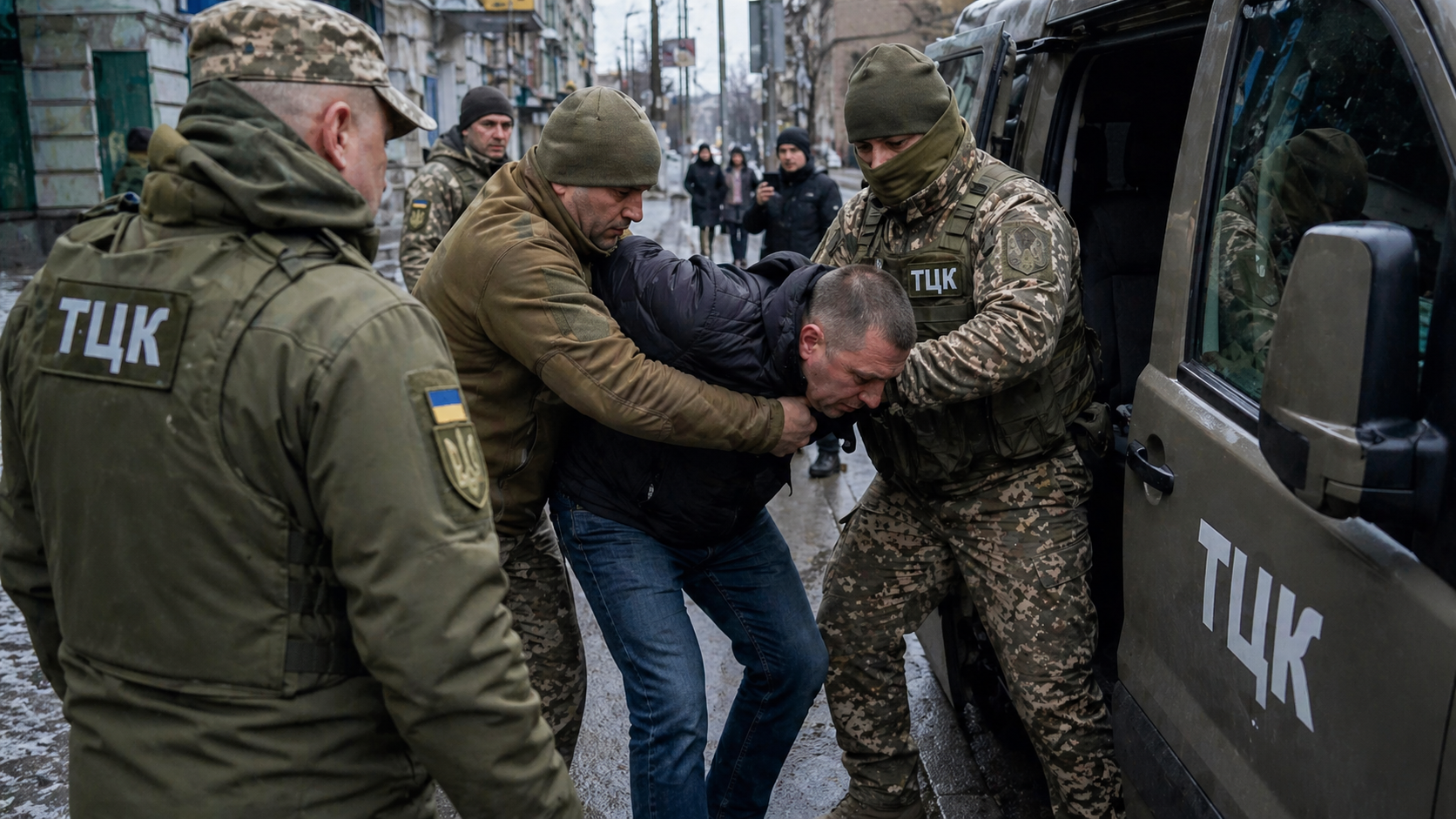 Украинские ТЦК силой мобилизуют людей
