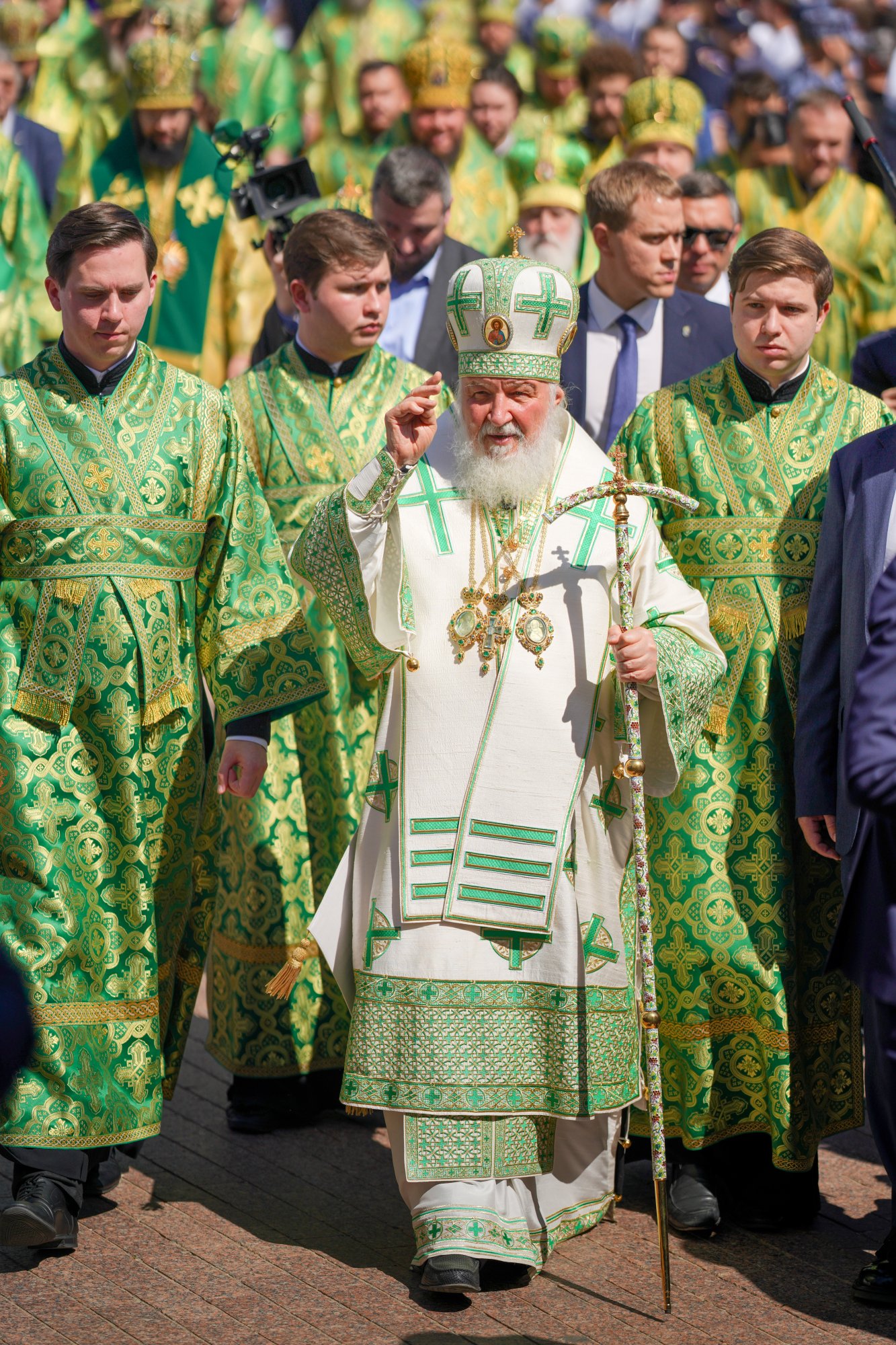 Святейший Патриарх Кирилл возглавил торжества в Троице-Сергиевой лавре