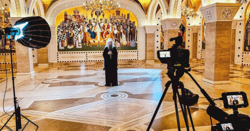Сербский Патриарх Порфирий принял участие в съемках документального фильма