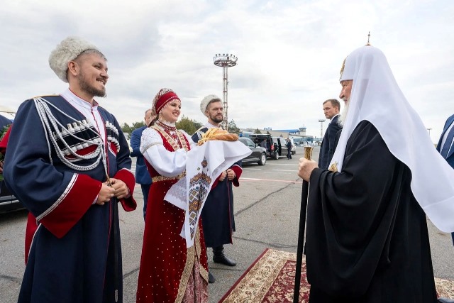 Святейший Патриарх Кирилл прибыл в Астрахань. Фото: Пресс-служба Патриарха Московского и всея Руси