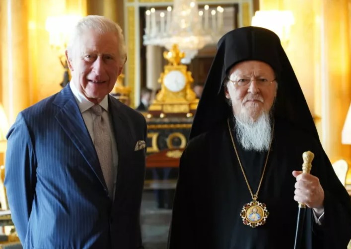 Король Великобритании Карл III принял Константинопольского Патриарха Варфоломея