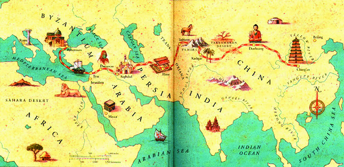 Великий шёлковый путь из Европы в Китай — вероятно, именно так апостол Фома пришёл в Индию