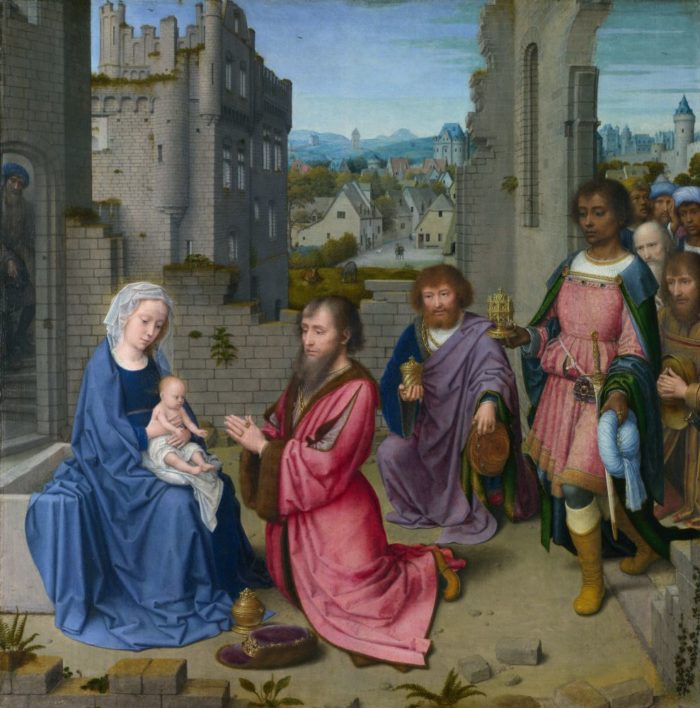 Герард Давид. Поклонение волхвов. 1515—1523 гг. Лондонская национальная галерея, Лондон