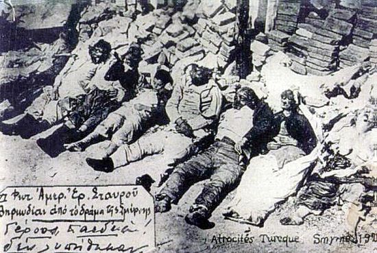 Жертвы смирнской резни. 1922 г.