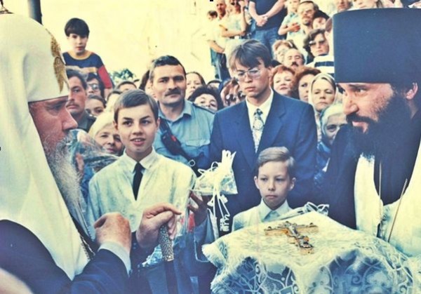 Встреча Святейшего Патриарха Московского и всея Руси Алексия II в Вознесенском соборе г. Твери. 10 июля 1995 года